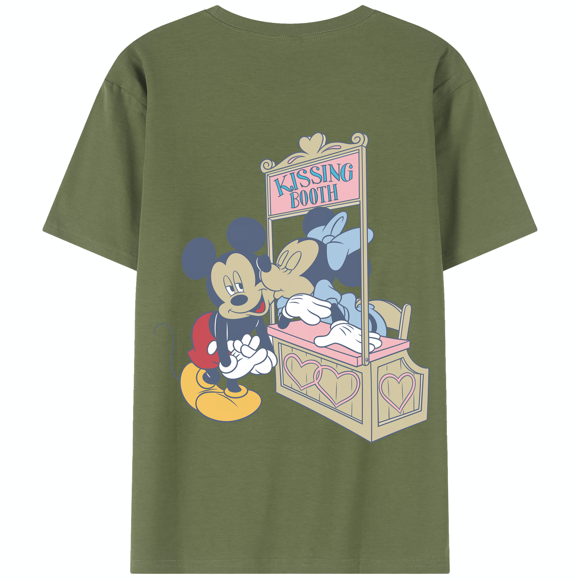 （画像用） ミッキーマウス Mickey Mouse 綿100％半袖Tシャツ（背面プリント）
